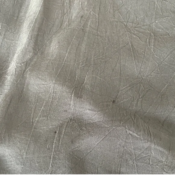 Johnny Was Floral Embroidered Gray Rayon Tie Neck Blouse Size Small - Picture 9 of 9